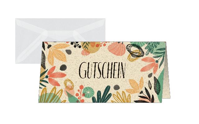 Gutschein-Karten (inkl. transparente FSC-Umschläge) - 1