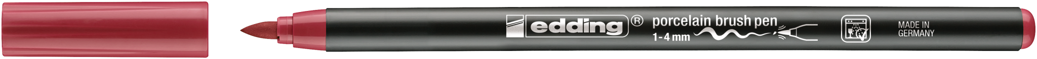 edding 4200 Porzellanpinselstift karminrot - 1