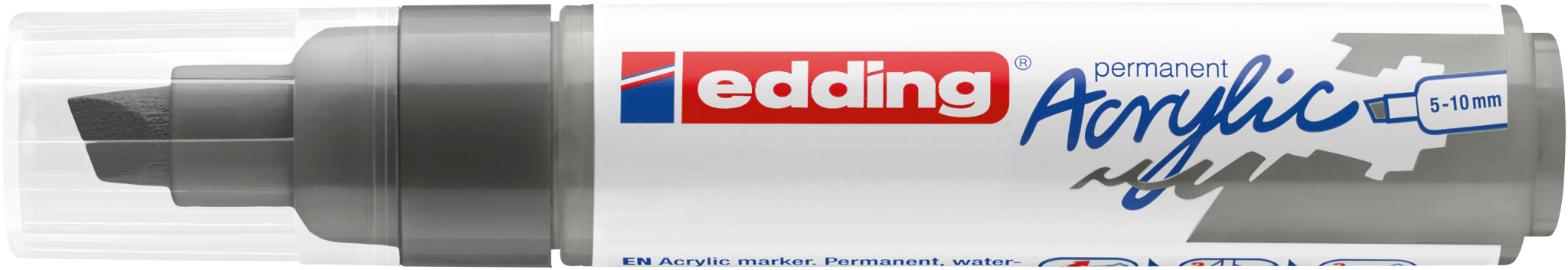 edding 5000 Acrylmarker breit anthrazit - 2