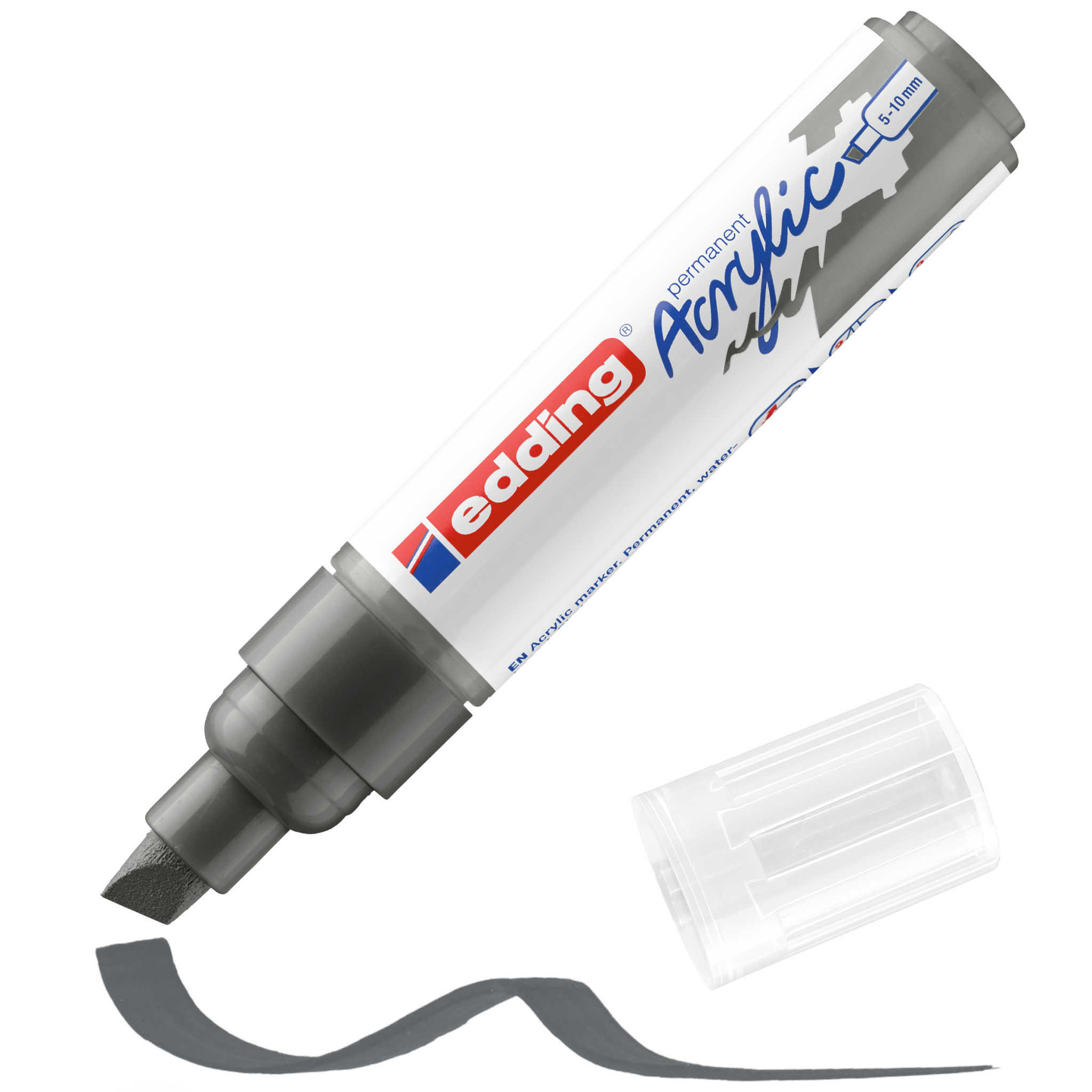edding 5000 Acrylmarker breit anthrazit - 1