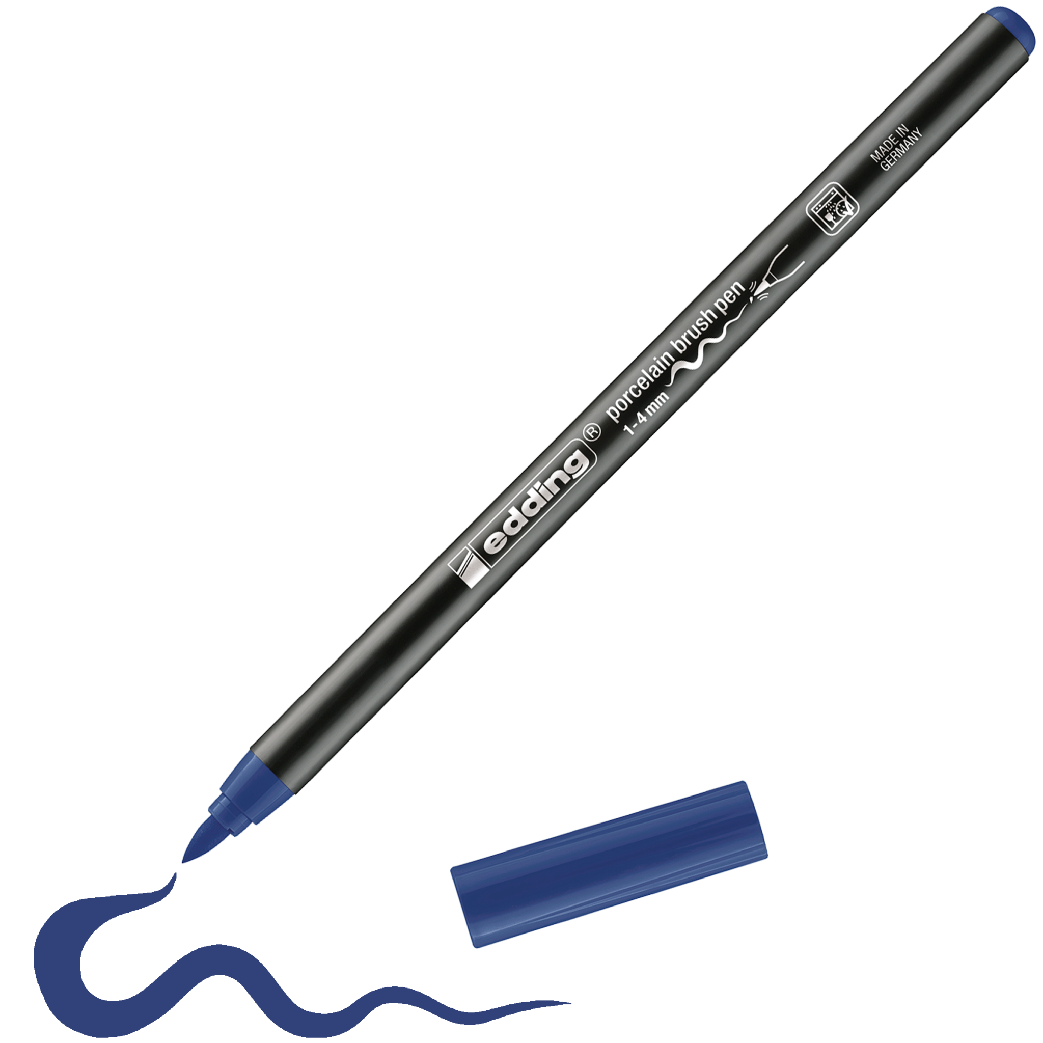 edding 4200 Porzellanpinselstift stahlblau - 2