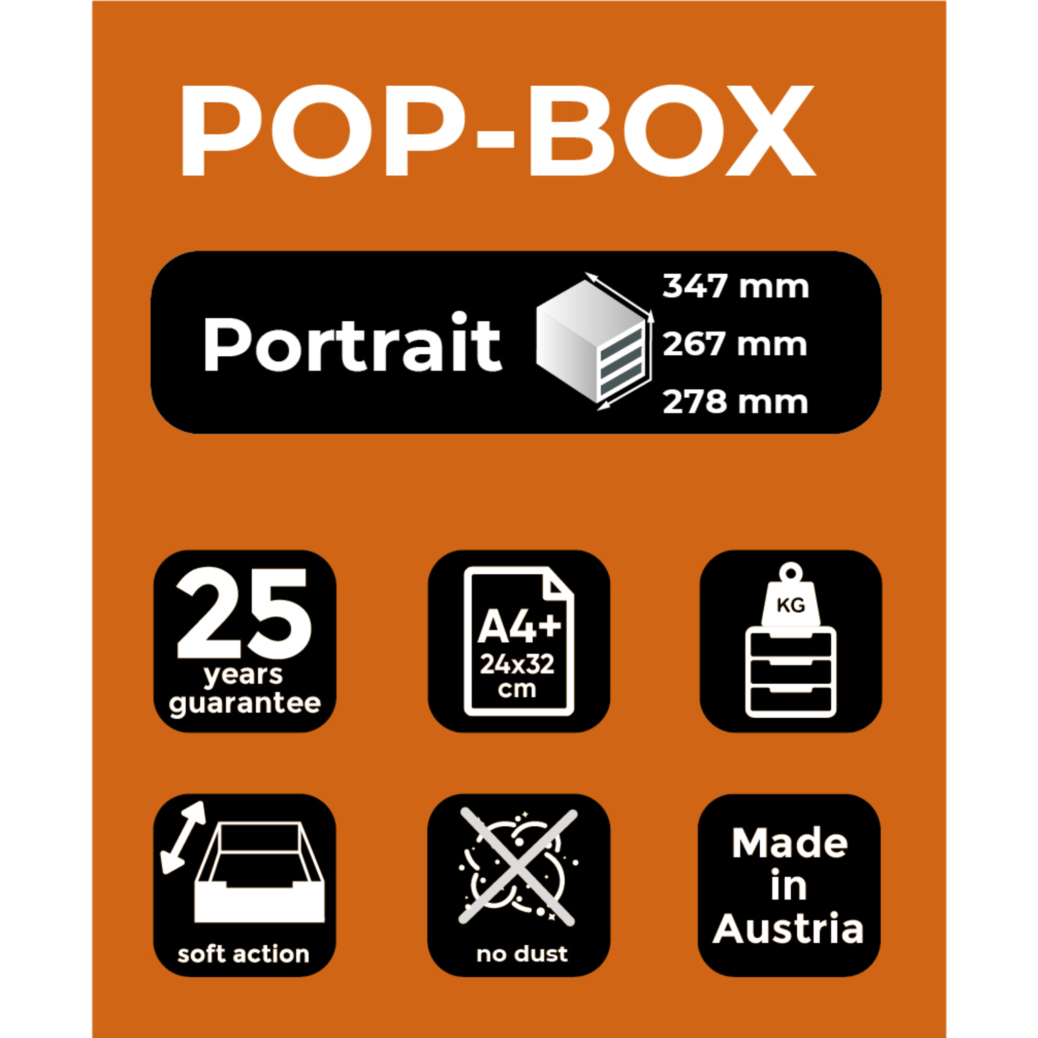Exacompta Schubladenbox POP-BOX + 4 geschlossenen Laden große Farbauswahl - Bild 14 von 15