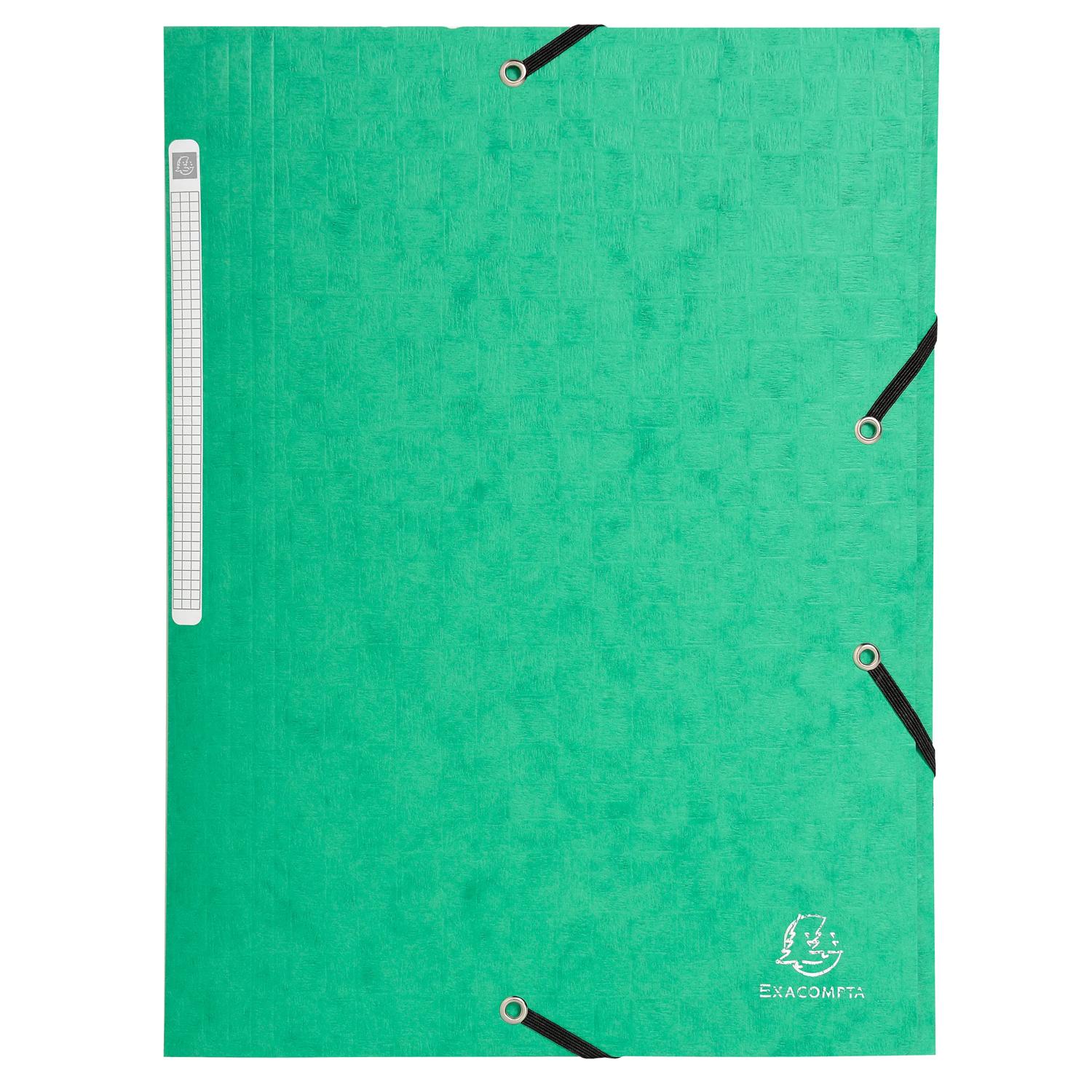 Exacompta 25x Sammelmappe +Gummizug 3 Klappen Karton A4 MAXI große Farbauswahl - Bild 6 von 39