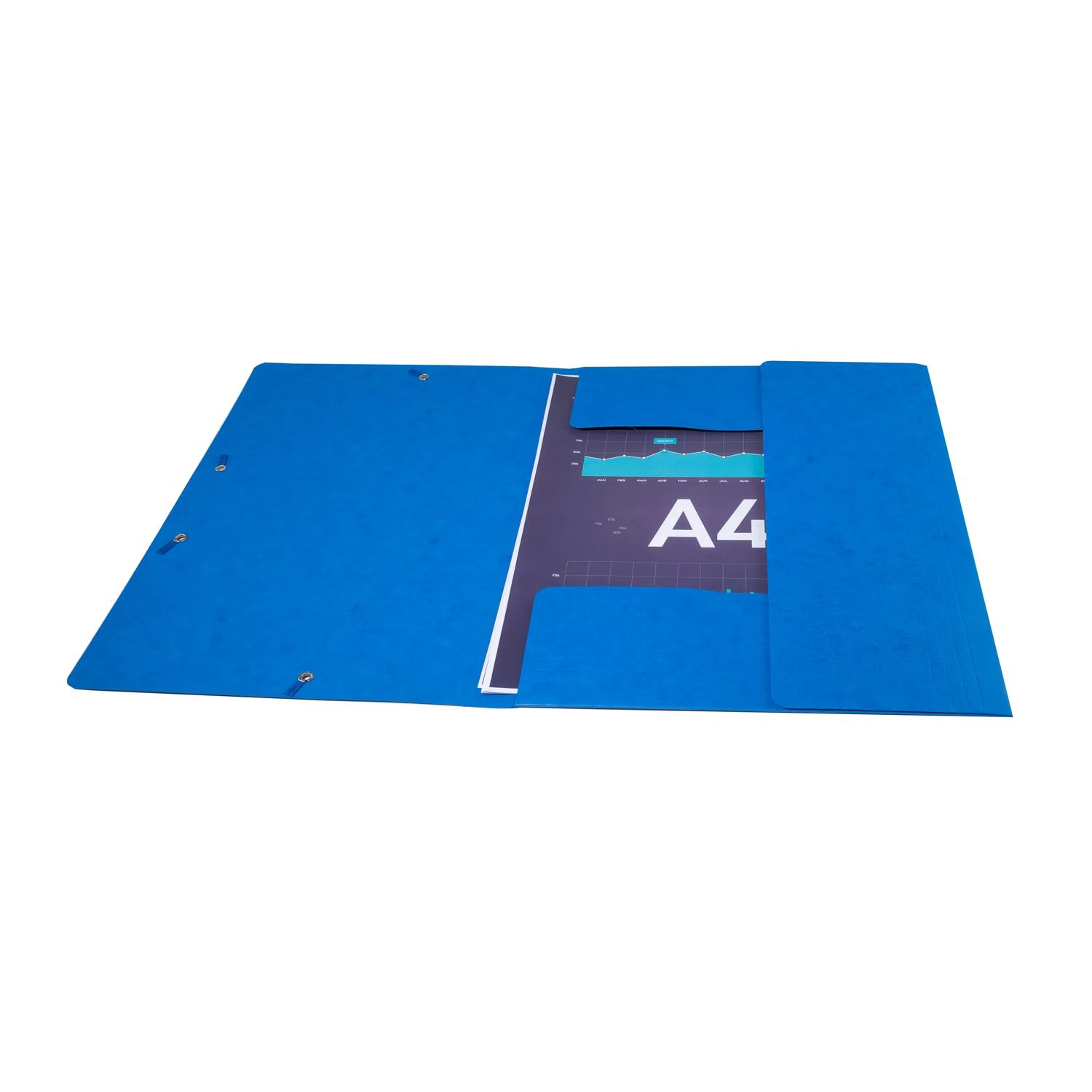 Exacompta 25x Sammelmappe +Gummizug 3 Klappen Karton A4 MAXI große Farbauswahl - Bild 15 von 39