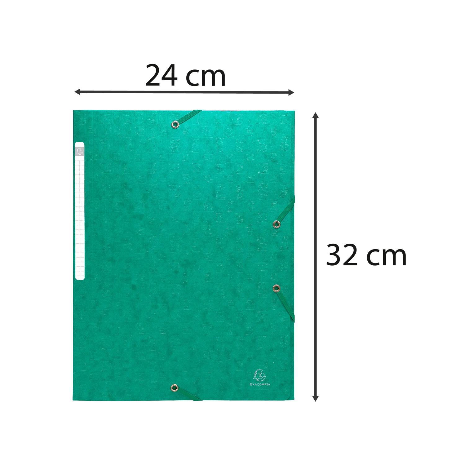 Exacompta 25x Sammelmappe +Gummizug 3 Klappen Karton A4 MAXI große Farbauswahl - Bild 22 von 39
