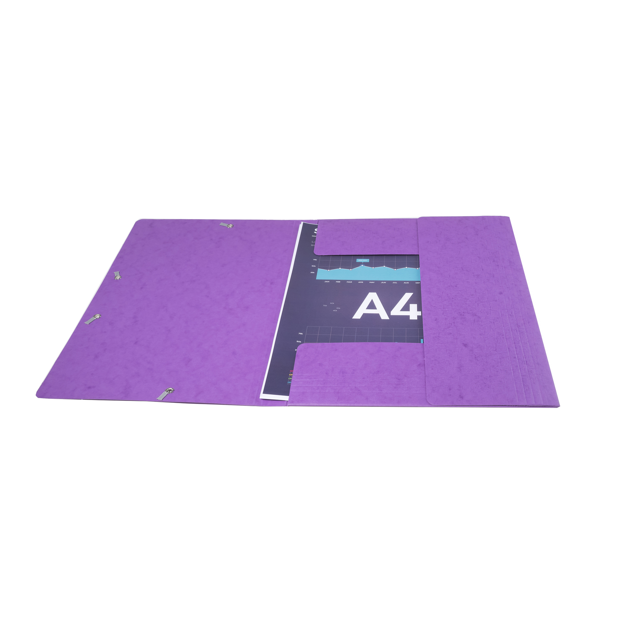 Exacompta 25x Sammelmappe +Gummizug 3 Klappen Karton A4 MAXI große Farbauswahl - Bild 32 von 39