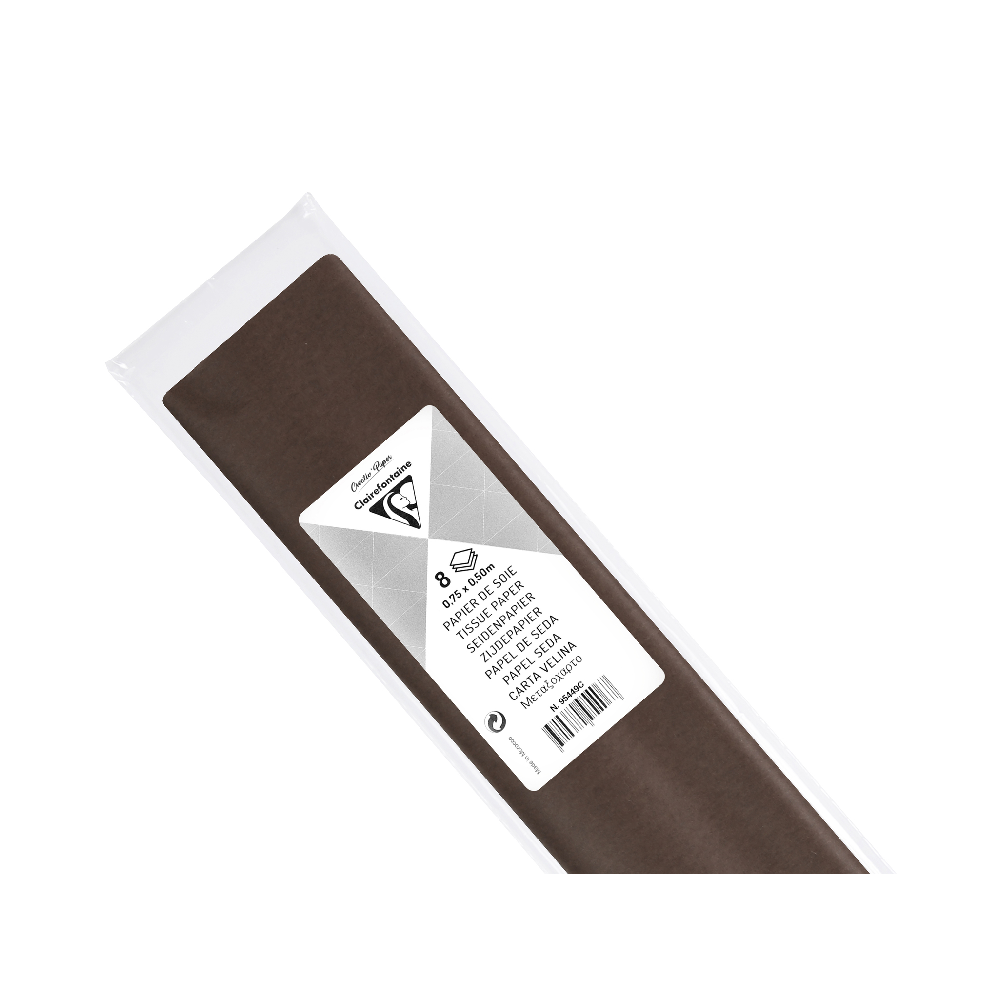 Clairefontaine 10x Seidenpapier, Pack 8 Bogen 18g im Format 50x75cm Farbauswahl - Produktbild 1