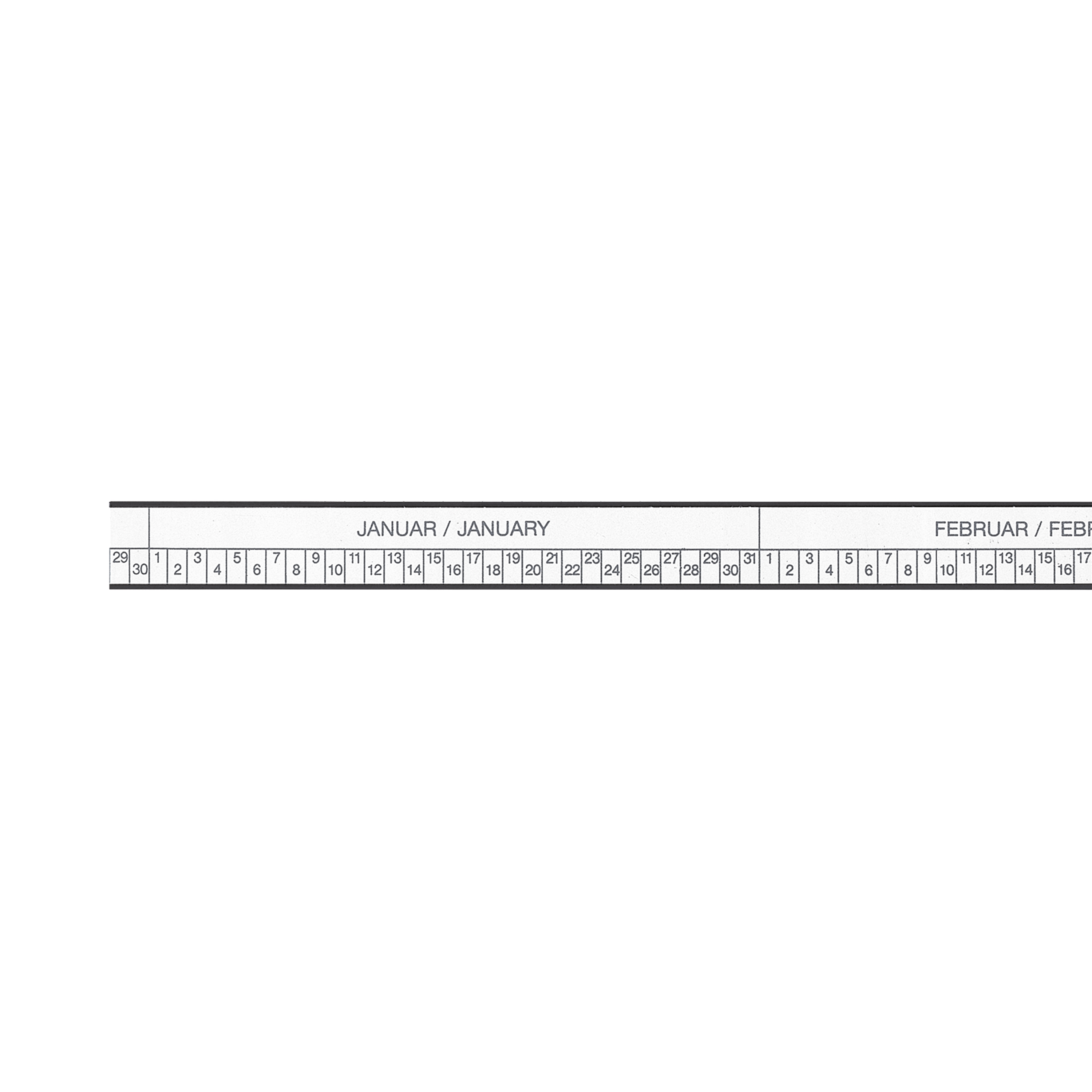 magnetoplan Kopfleiste für Aktivitäten- und Urlaubsplaner, 7-Tage-Woche, 2. JH - 2