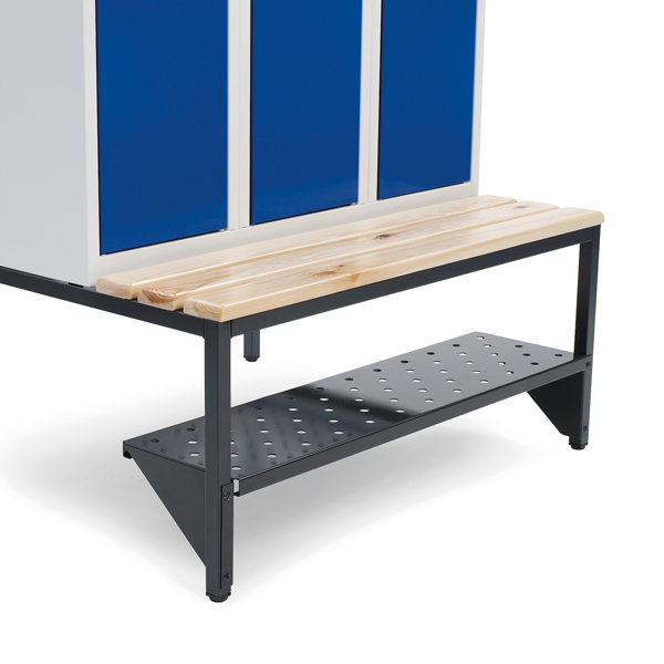 Skohylde til garderobeskab B= 600 mm RAL 9005