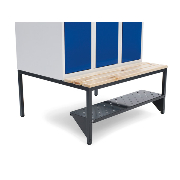 Skohylde til garderobeskab B= 900 mm RAL 9005