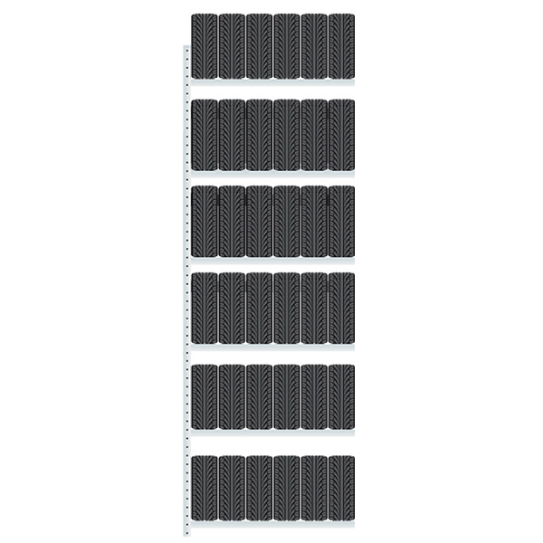 Følgesektion Boltless Dækreol 4500x1500x400mm 400 kg/aflæg