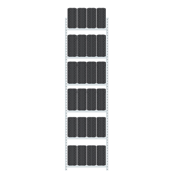 Startsektion Boltless Dækreol 4500x1150x400mm 150 kg/aflæg