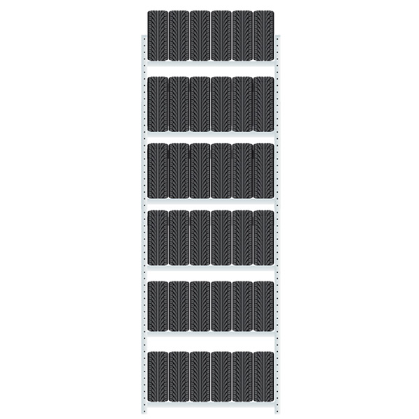 Startsektion Boltless Dækreol 4500x1500x400mm 150 kg/aflæg