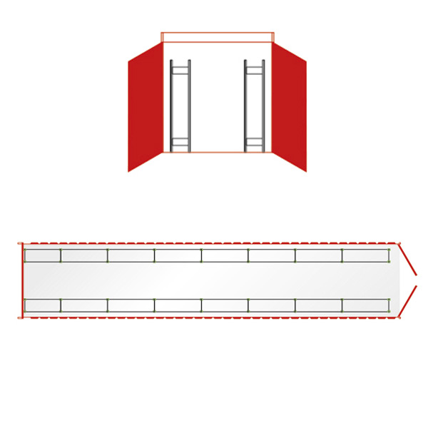 Dækreol Boltless for 40 fod Container