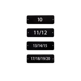 Nummerskilt, 2 nr, 82x22x1,5, Selvklæbende