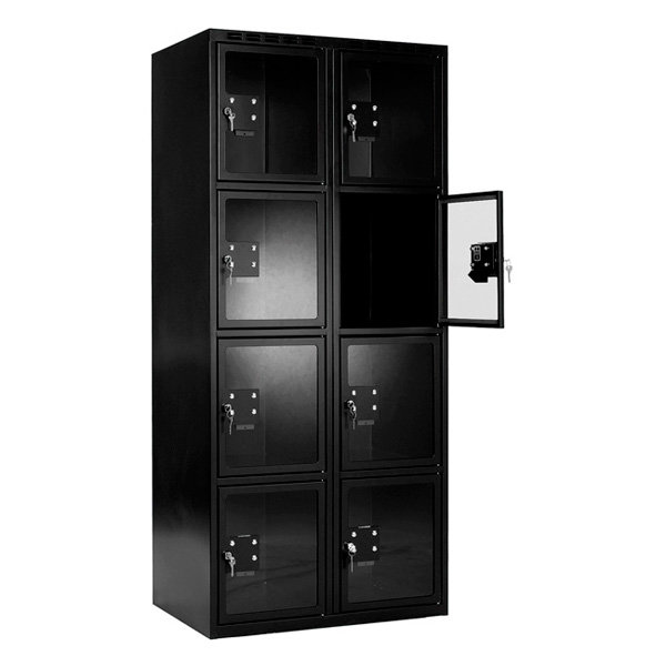 Shoppingskab til butikker og butikscenter 2x400mm med cylinderlås