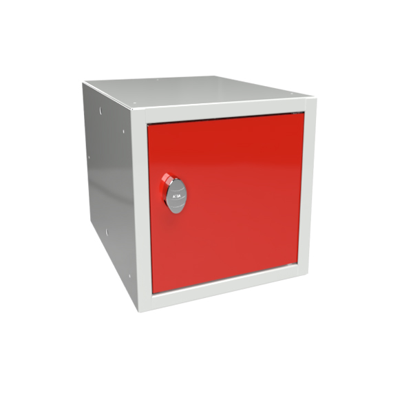 Opbevaringsboks 270x270x350 mm Rød dør, greb