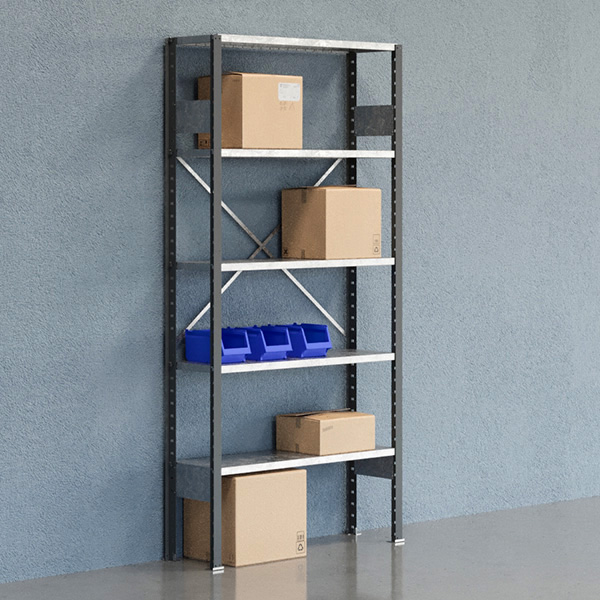 Lagerreol Åben V06 2100x1000x300 Galv