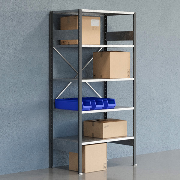 Lagerreol Åben V06 2100x1000x600 Galv