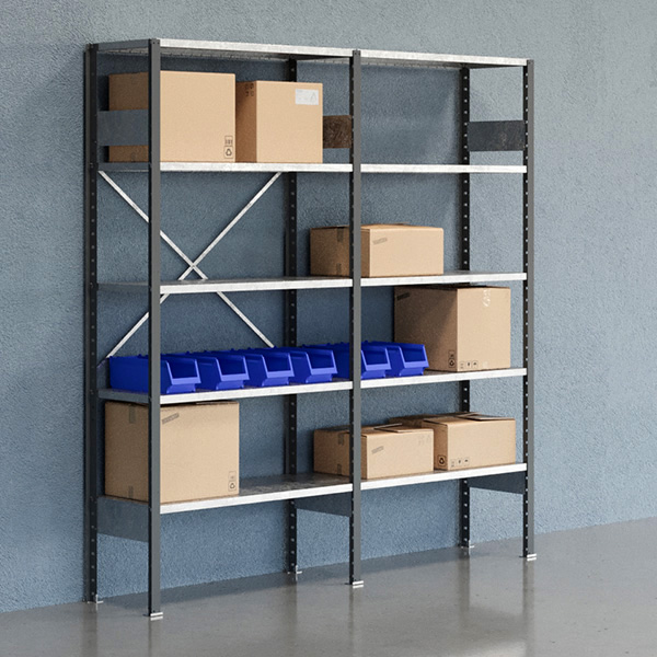 Lagerreol Åben V06 2100x2000x400 Galv