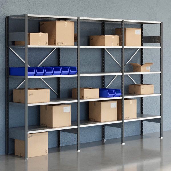 Lagerreol Åben V06 2100x3000x500 Galv