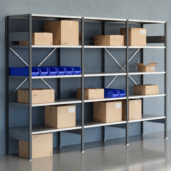 Lagerreol Åben V06 2100x3000x600 Galv