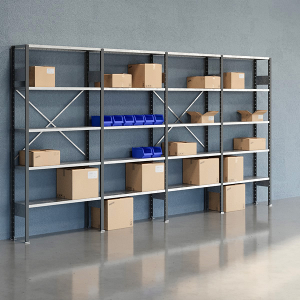 Lagerreol Åben V06 2100x4000x300 Galv