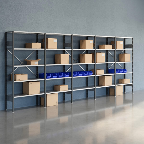 Lagerreol Åben V06 2100x5000x400 Galv