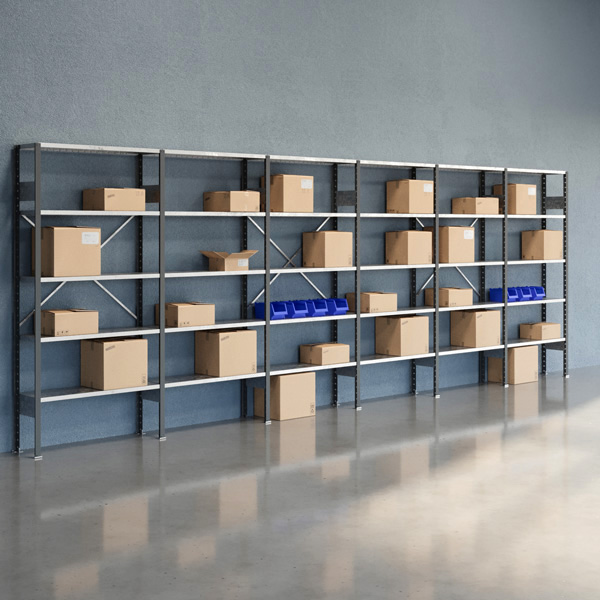 Lagerreol Åben V06 2100x6000x300 Galv