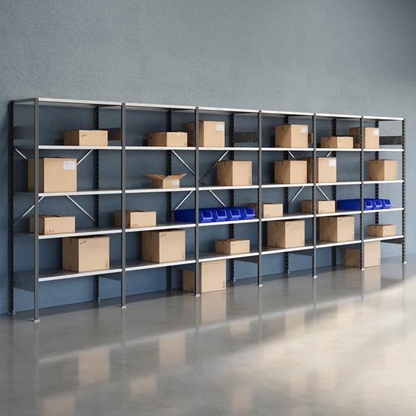 Lagerreol Åben V06 2100x6000x500 Galv