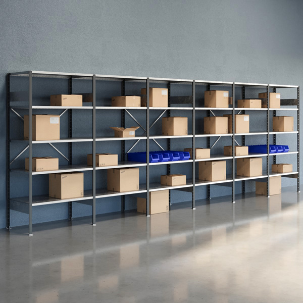 Lagerreol Åben V06 2100x6000x600 Galv